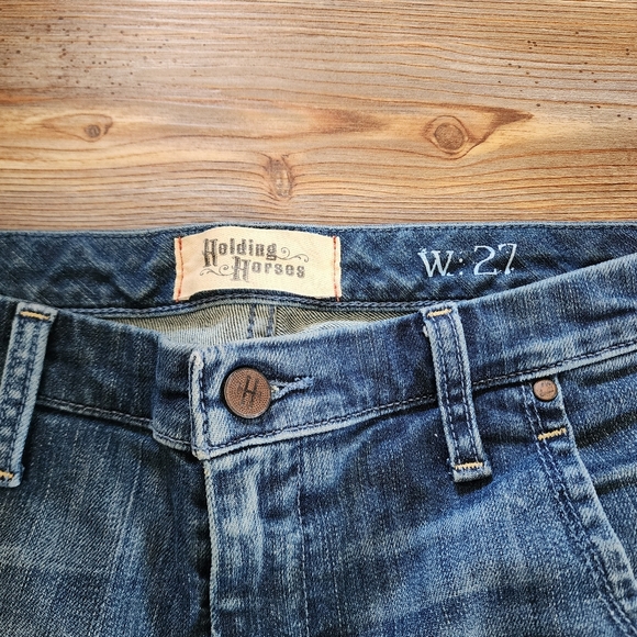 Anthropologie Holding Horses Jean Shorts Womens 27 Blue - Picture 3 of 11